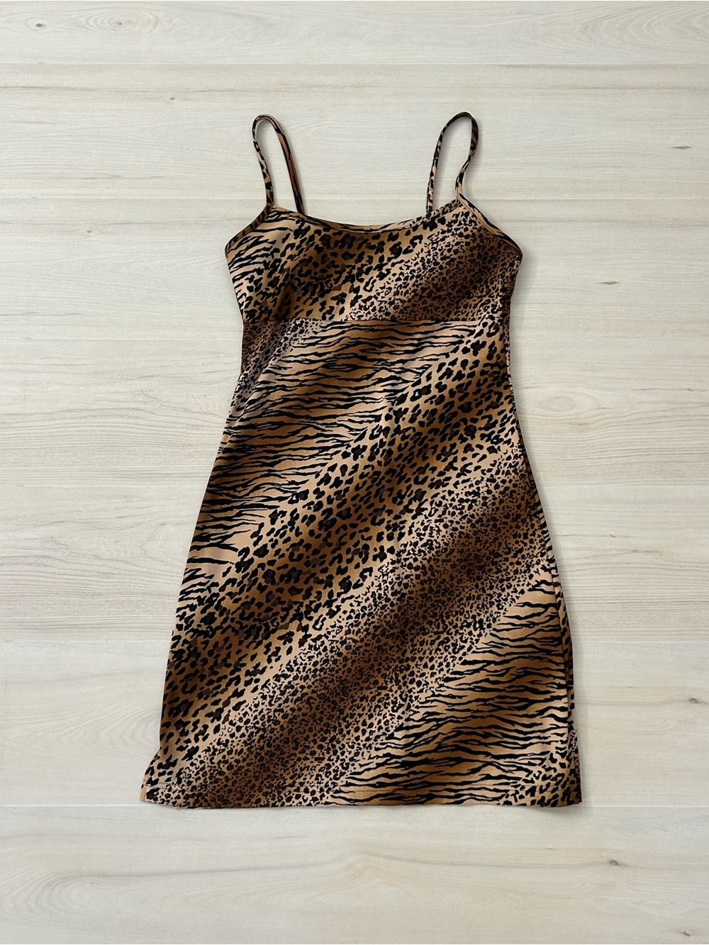 animal print mini dress